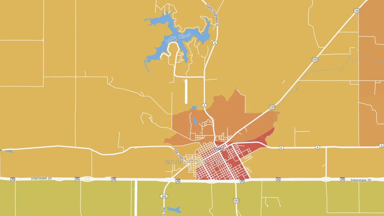 Gunsight, TX Map of Vandalism Rates