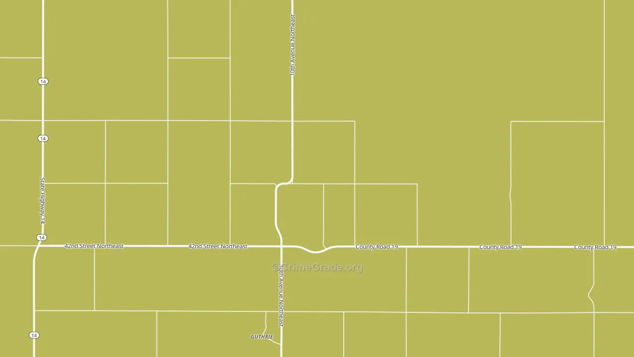Guthrie, ND Map of Vandalism Rates