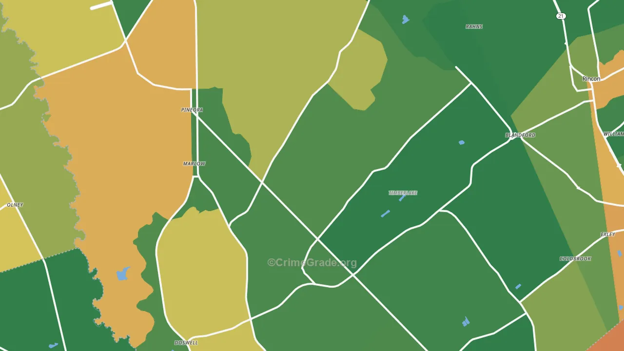 Guyton, GA Map of Vandalism Rates