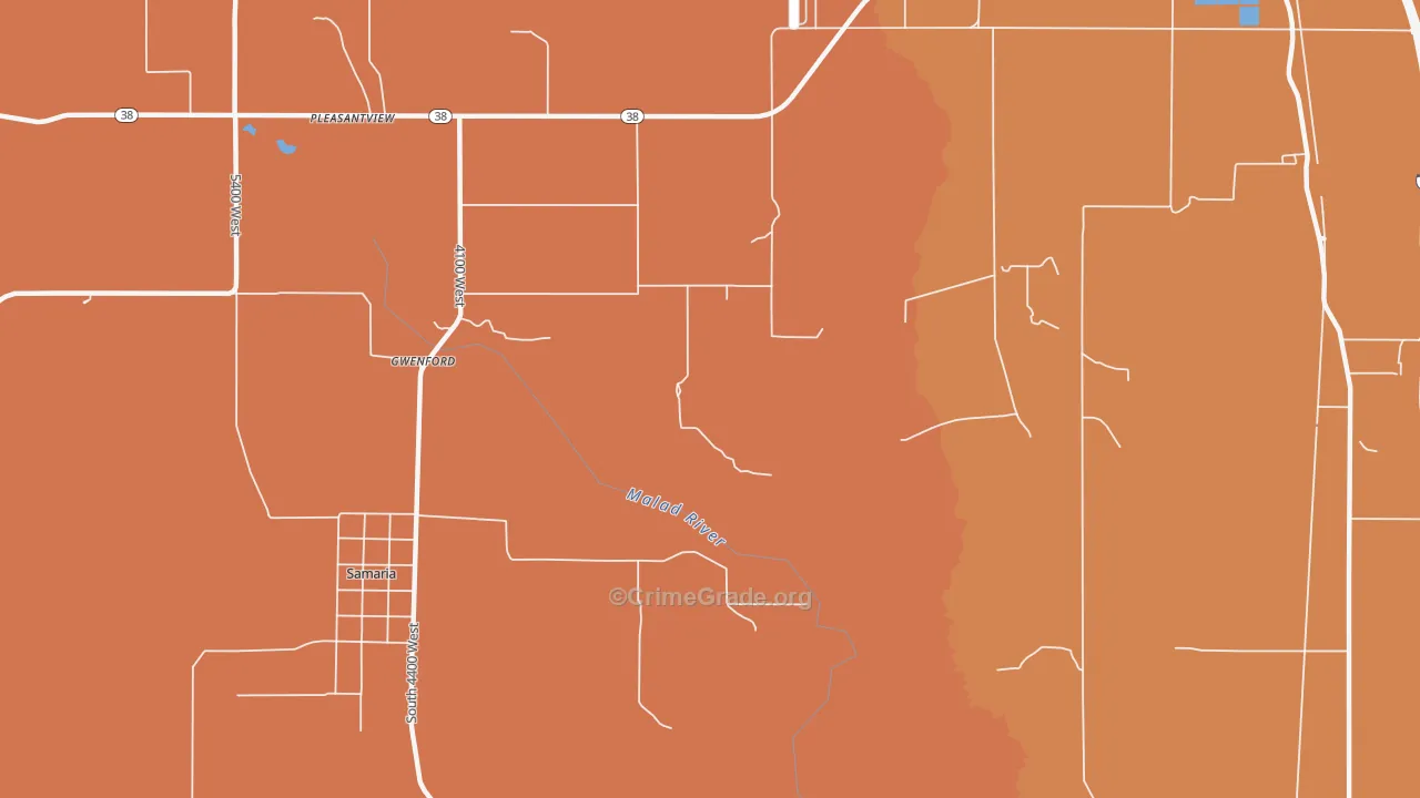 Gwenford, ID Map of Vandalism Rates