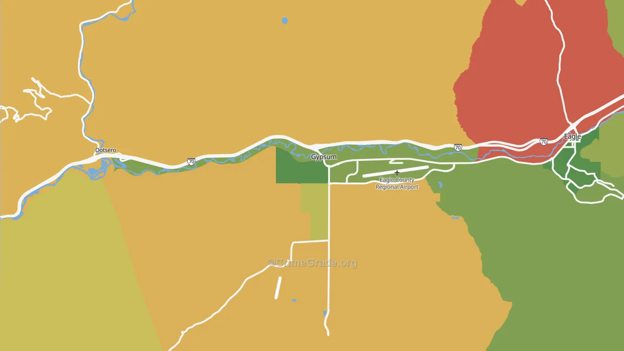 Gypsum, CO Map of Vandalism Rates