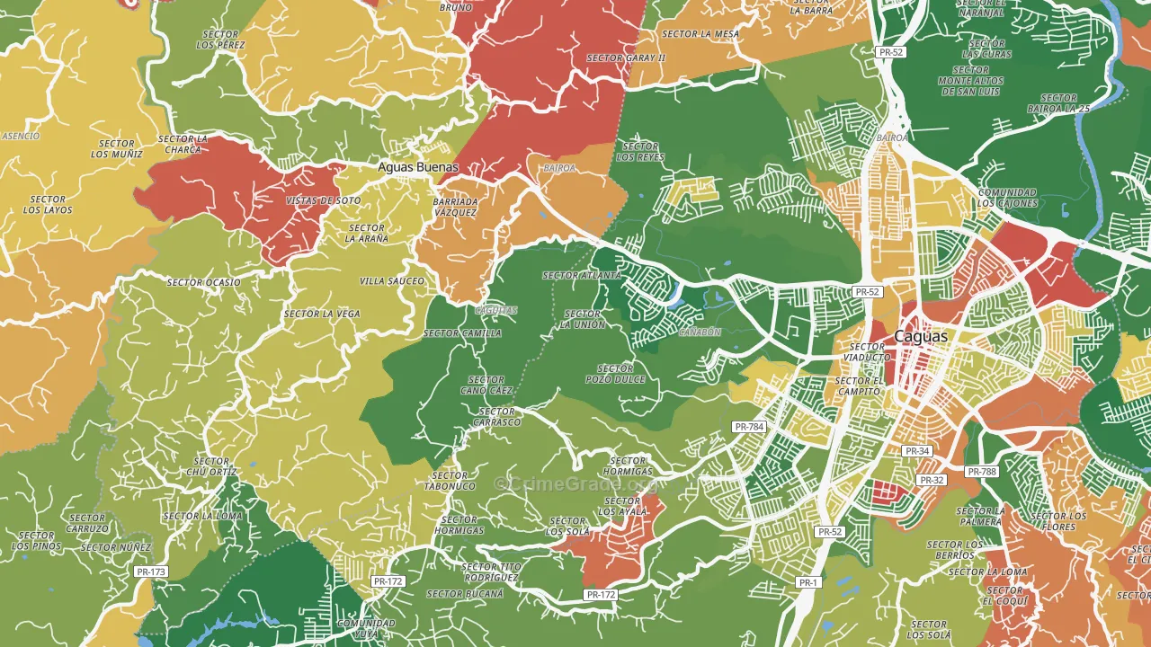 Hacienda San Jose, PR Map of Vandalism Rates