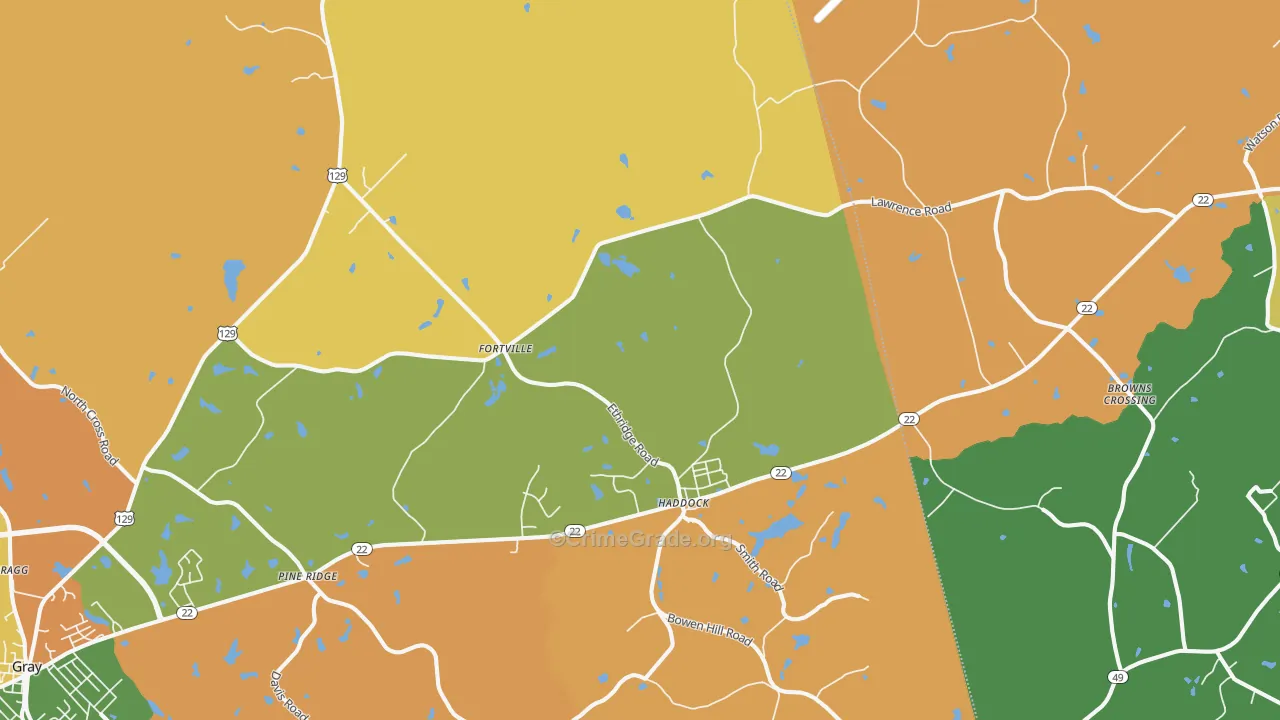 Haddock, GA Map of Vandalism Rates