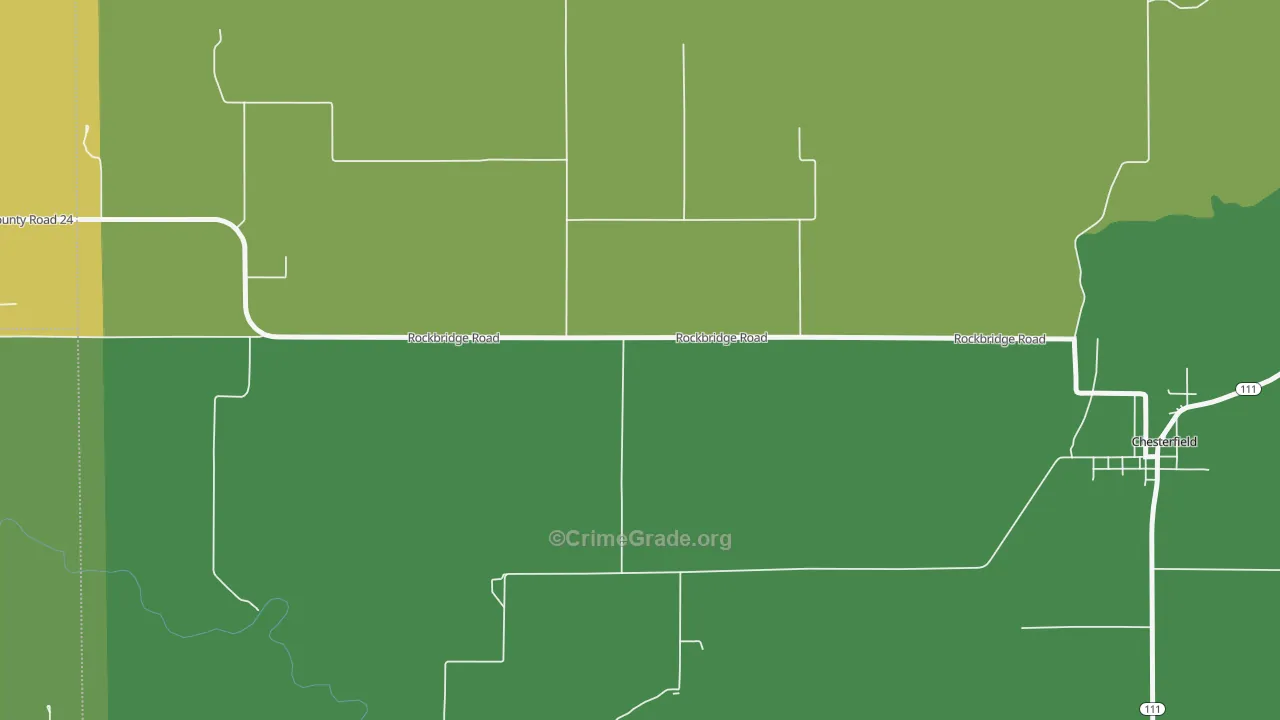 Hagaman, IL Map of Vandalism Rates