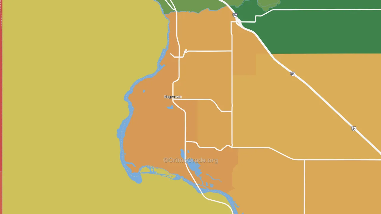 Hagerman, ID Map of Vandalism Rates