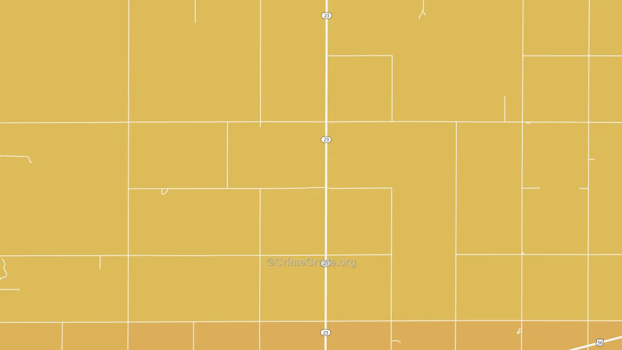 Haggard, KS Map of Vandalism Rates