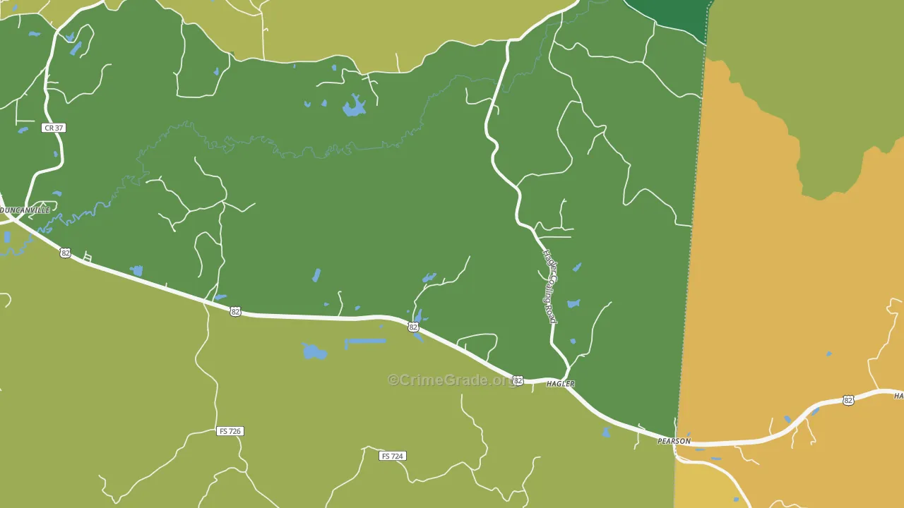Hagler, AL Map of Vandalism Rates