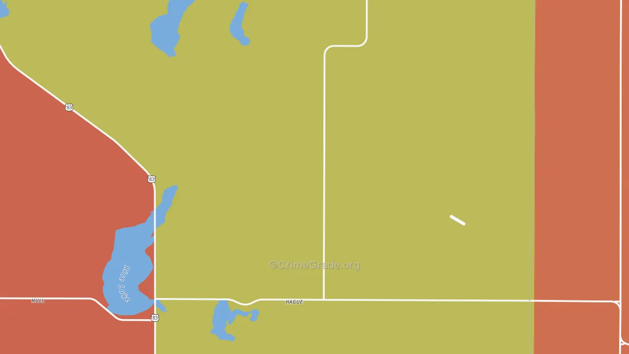 Hague, ND Map of Vandalism Rates