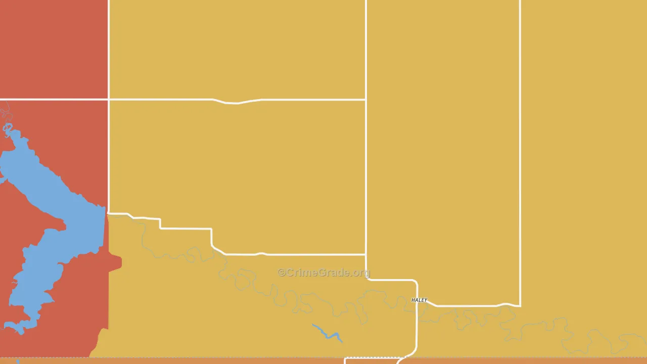 Haley, ND Map of Vandalism Rates