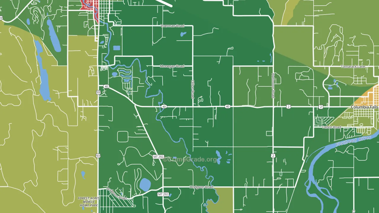 Halfmoon, MT Map of Vandalism Rates