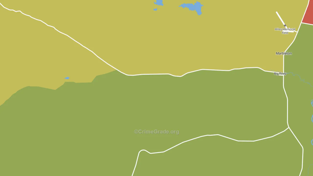 Halfway, WY Map of Vandalism Rates
