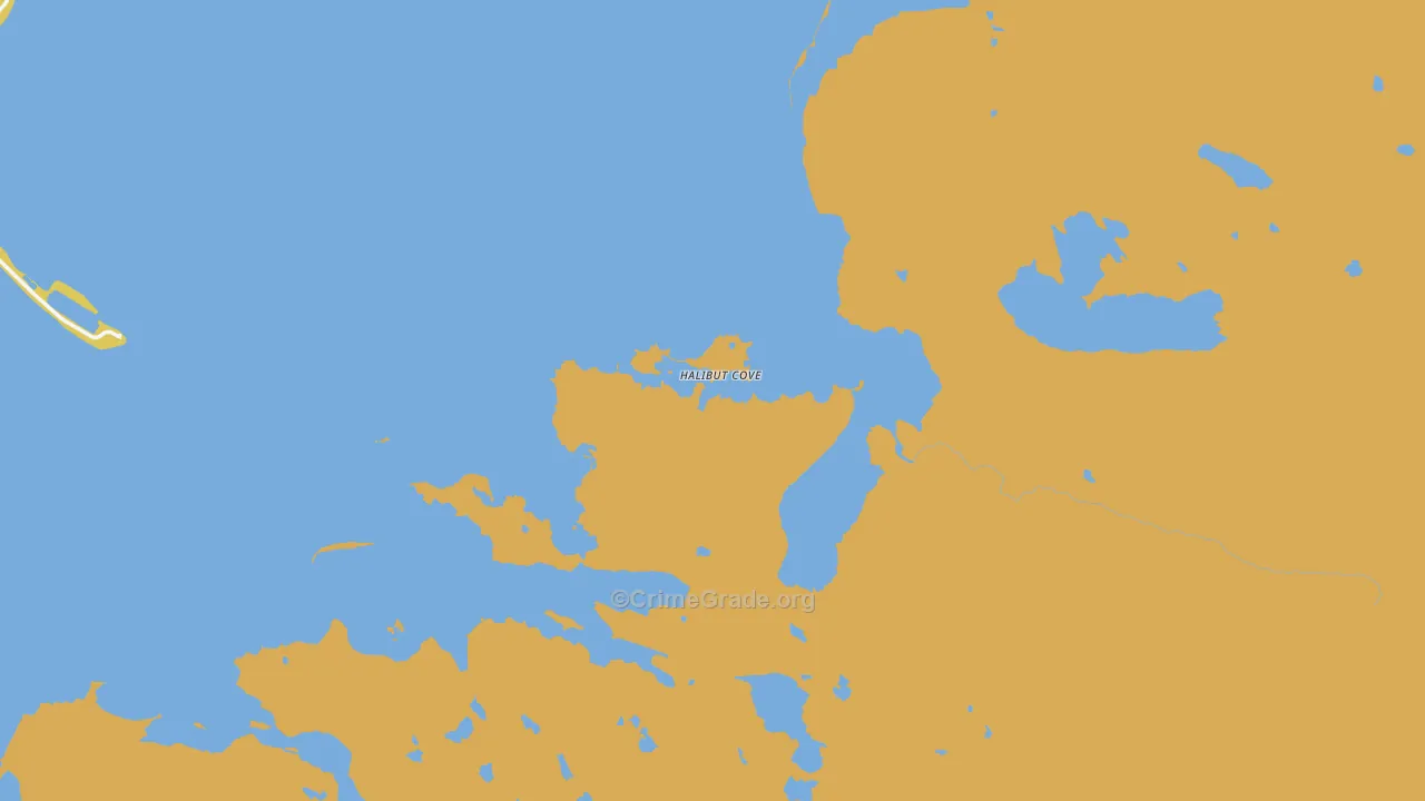 Halibut Cove, AK Map of Vandalism Rates