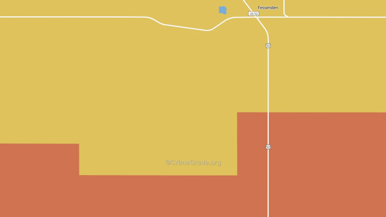 Hamberg, ND Map of Vandalism Rates