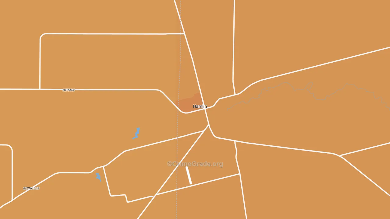 Hamlin, TX Map of Vandalism Rates