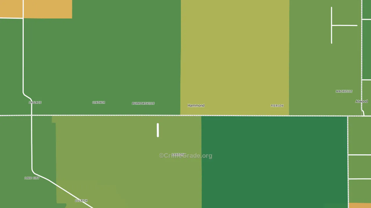 Hammond, IL Map of Vandalism Rates
