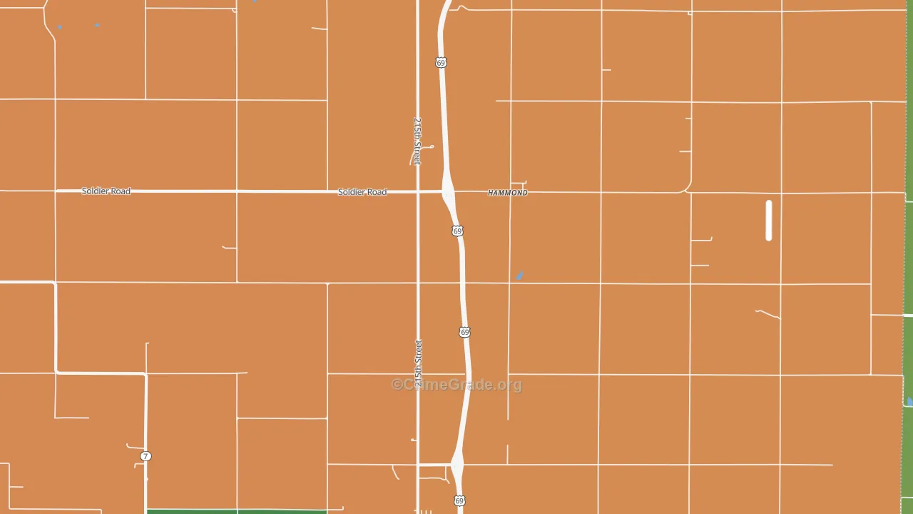 Hammond, KS Map of Vandalism Rates