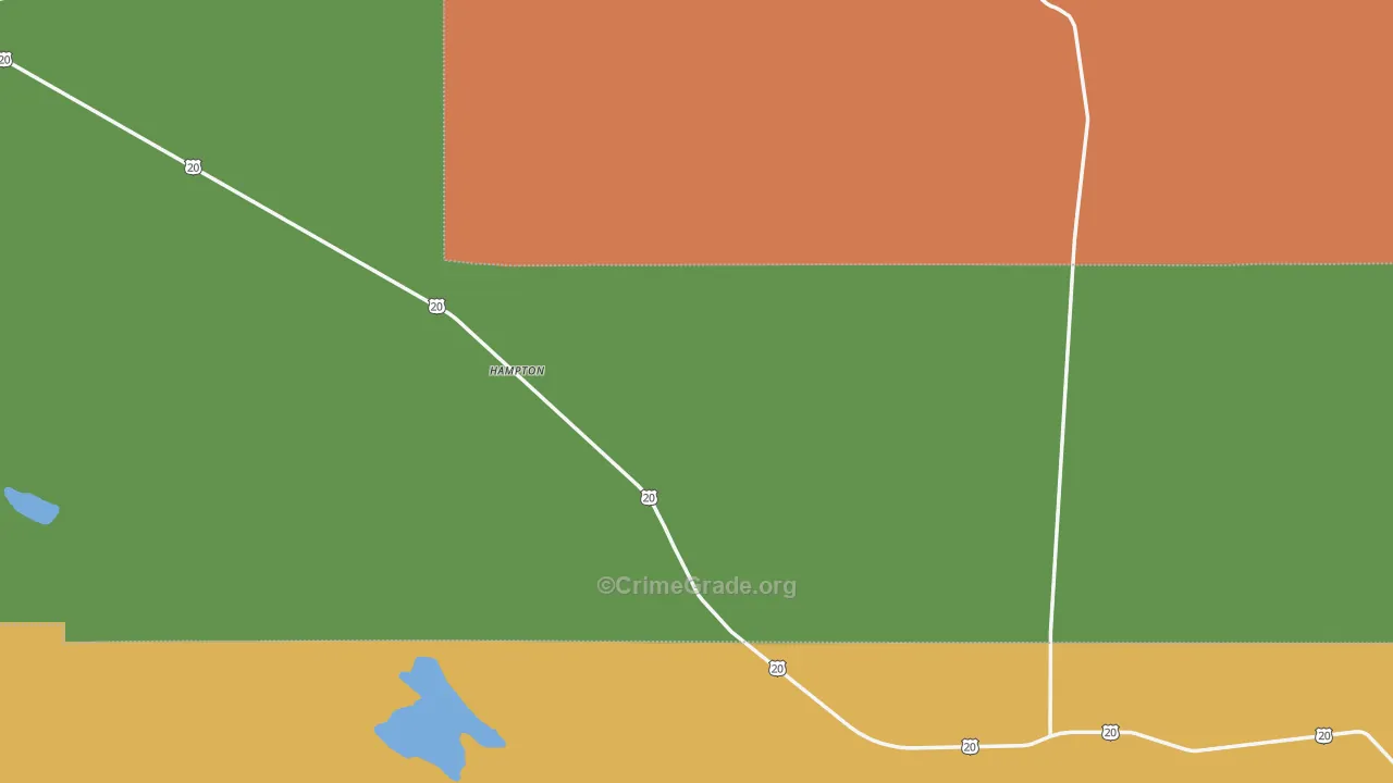 Hampton, OR Map of Vandalism Rates