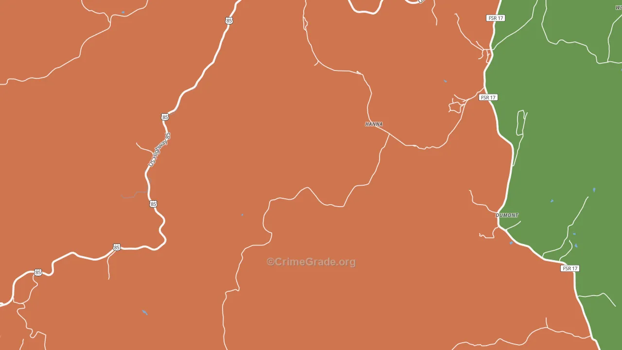 Hanna, SD Map of Vandalism Rates