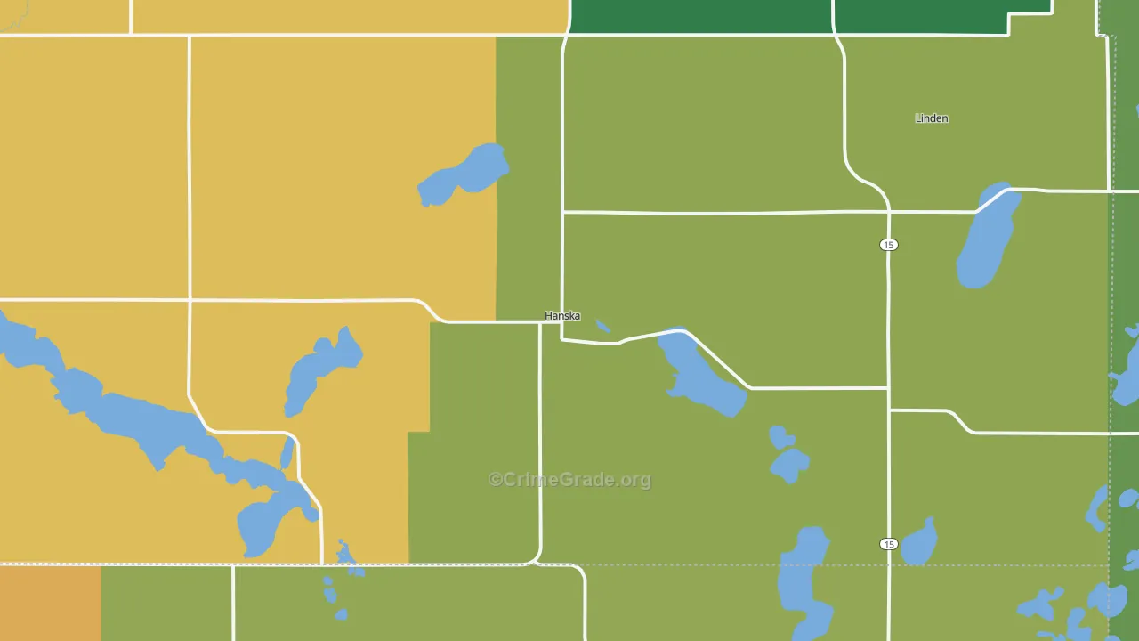 Hanska, MN Map of Vandalism Rates