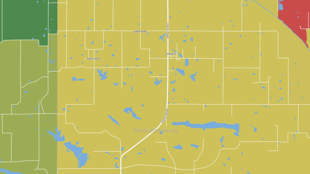 Harco, IL Map of Vandalism Rates