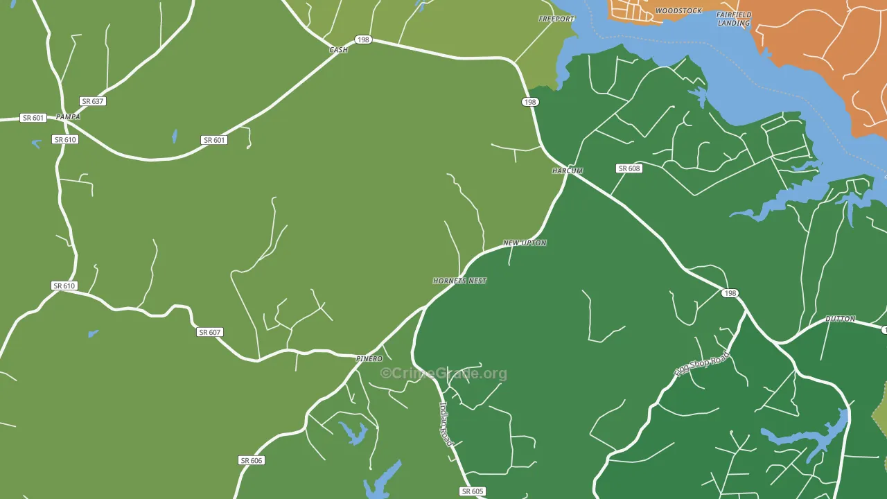 Harcum, VA Map of Vandalism Rates