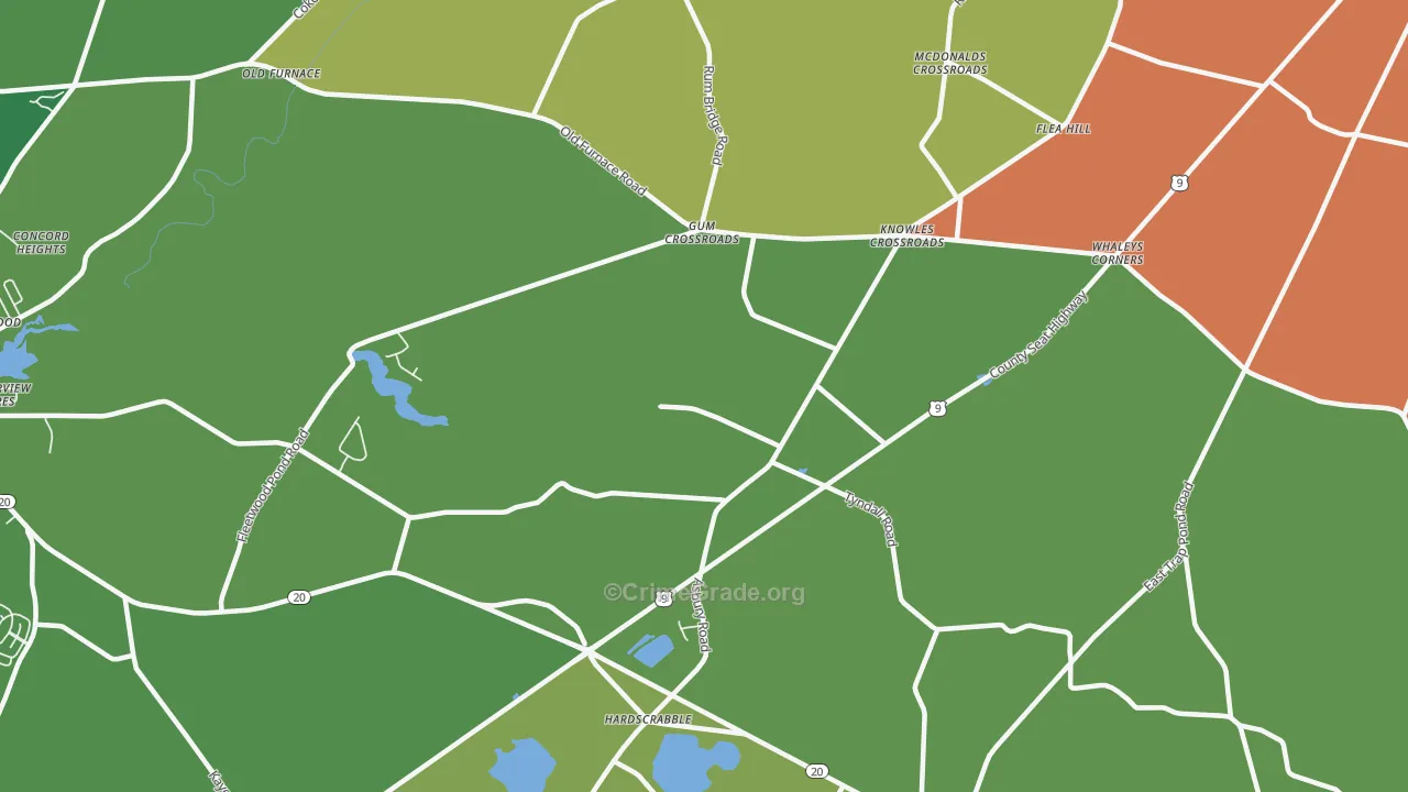 Hardscrabble, DE Map of Vandalism Rates