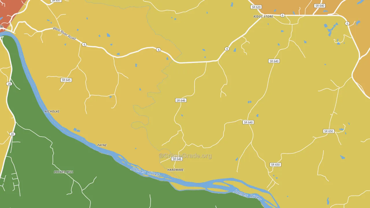 Hardware, VA Map of Vandalism Rates
