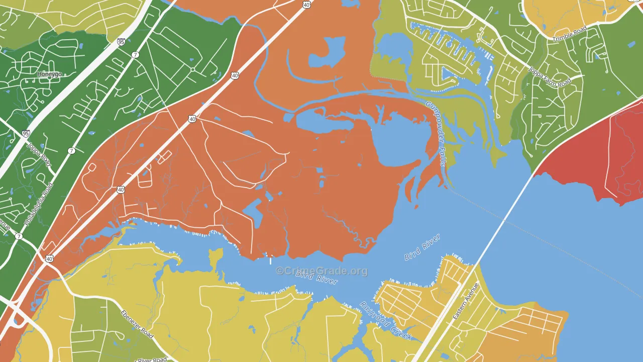 Harewood Park, MD Map of Vandalism Rates