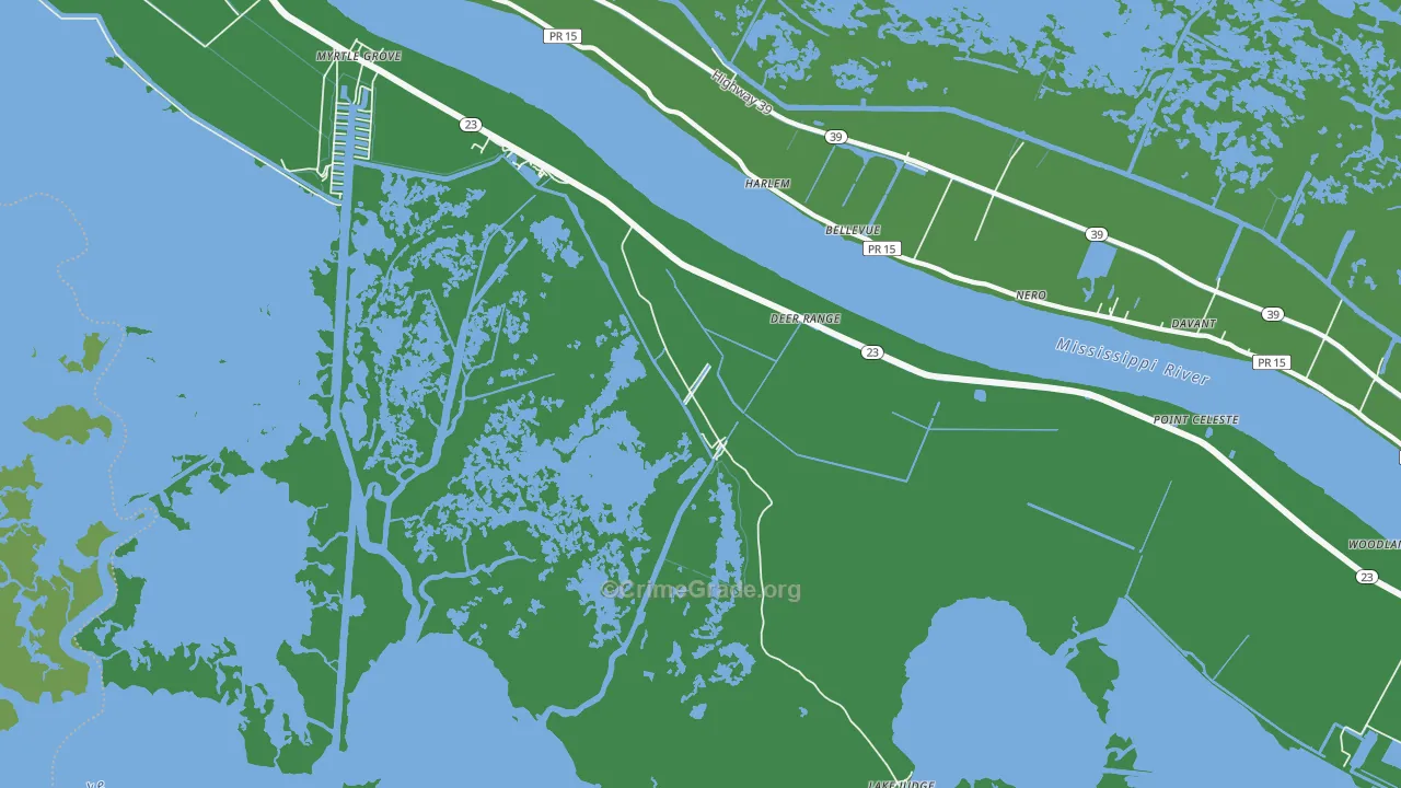 Harlem, LA Map of Vandalism Rates