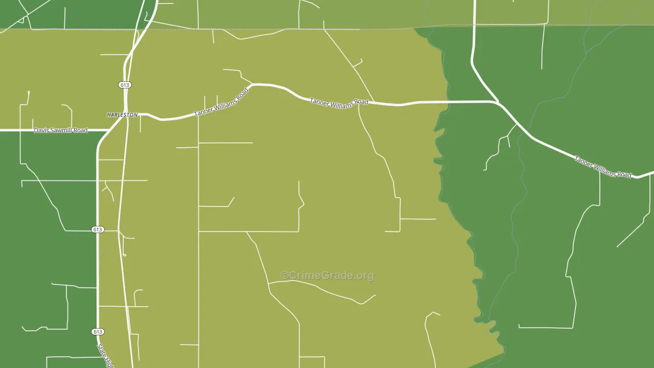 Harleston, MS Map of Vandalism Rates