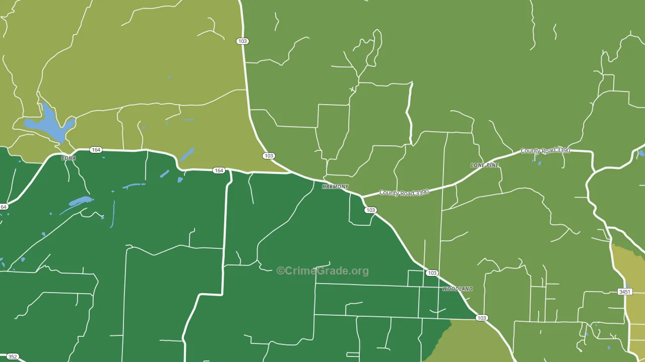 Harmony, AR Map of Vandalism Rates