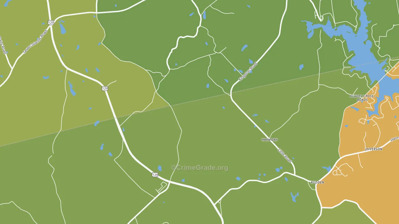 Harmony, GA Map of Vandalism Rates