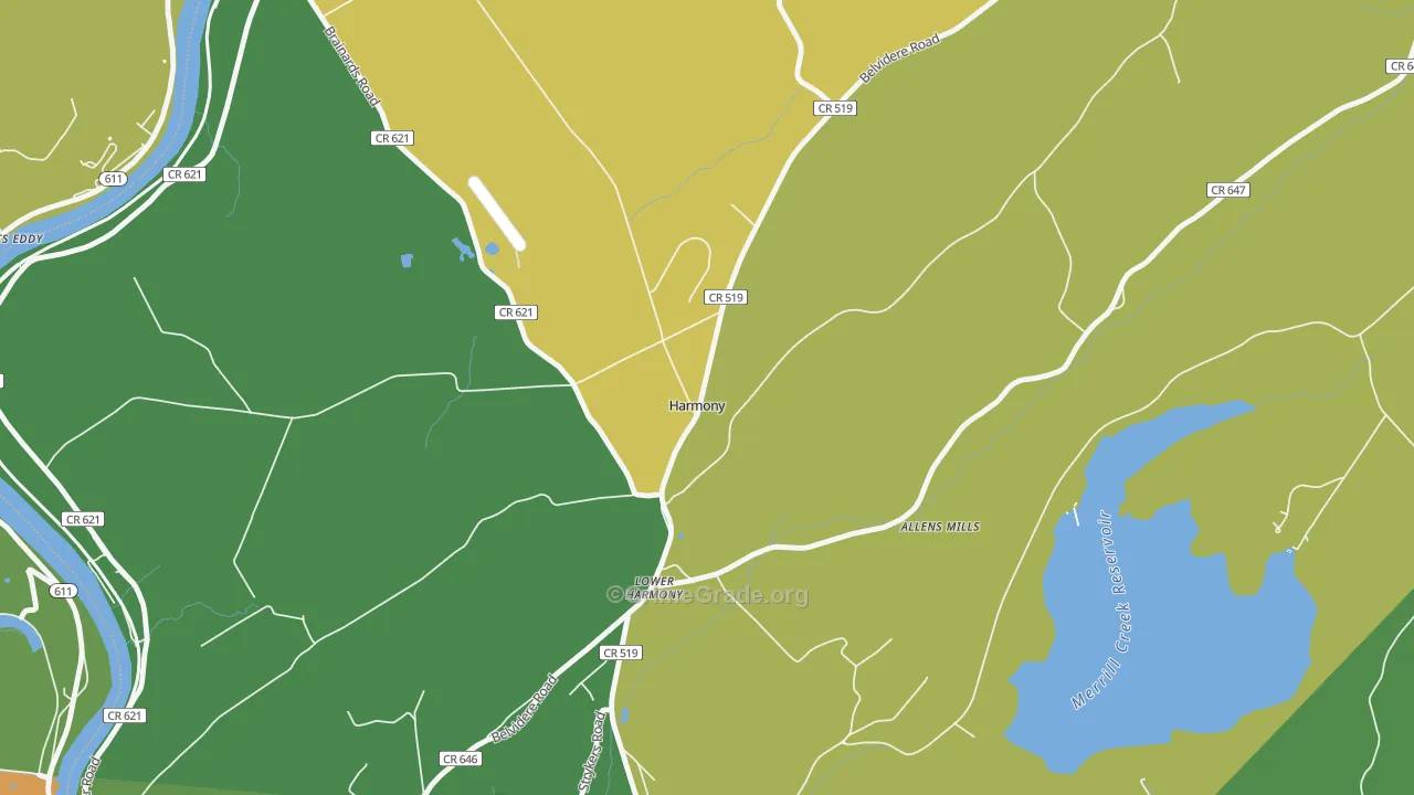 Harmony, NJ Map of Vandalism Rates