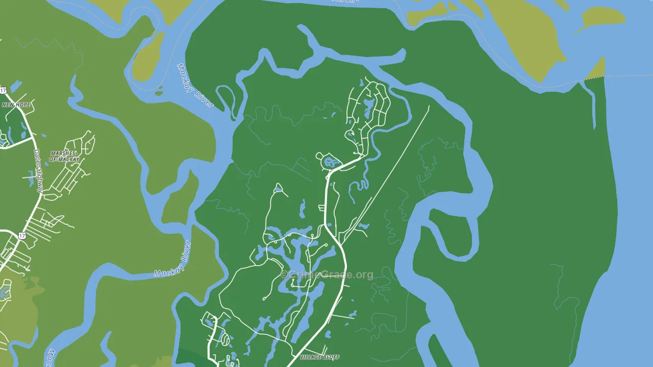 Harrington, GA Map of Vandalism Rates
