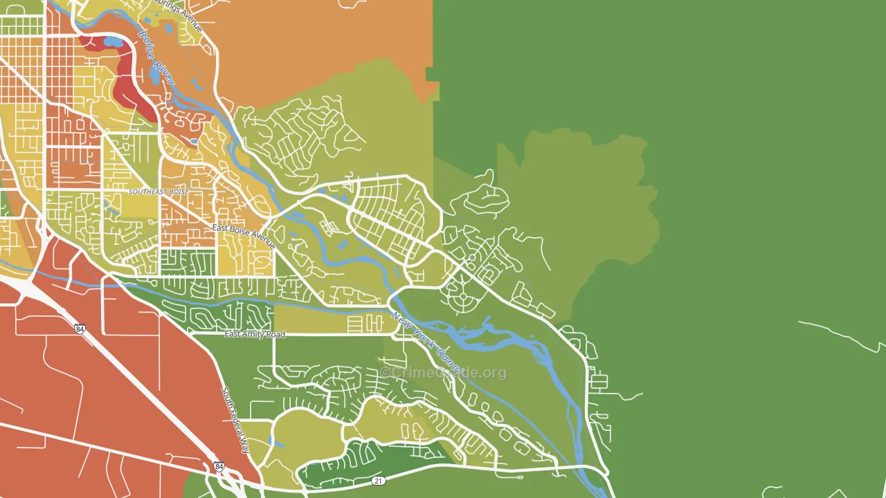 Harris Ranch, Boise, ID Map of Vandalism Rates
