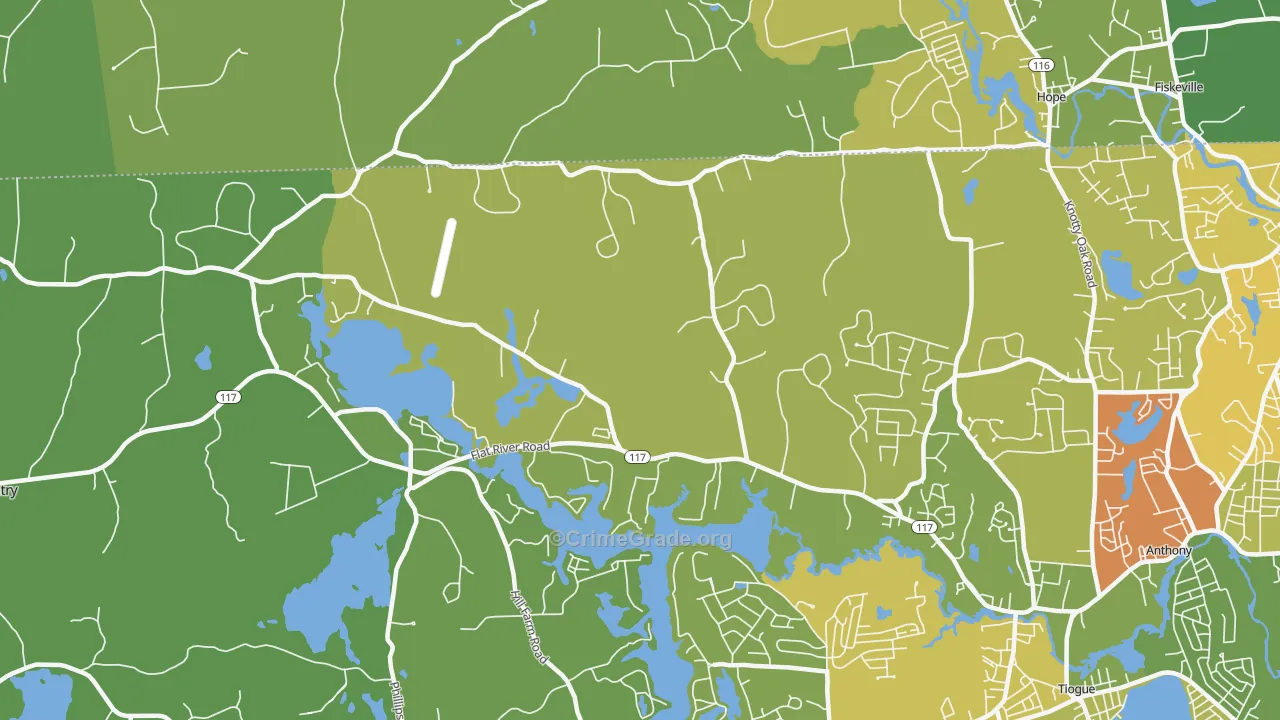 Harris, RI Map of Vandalism Rates