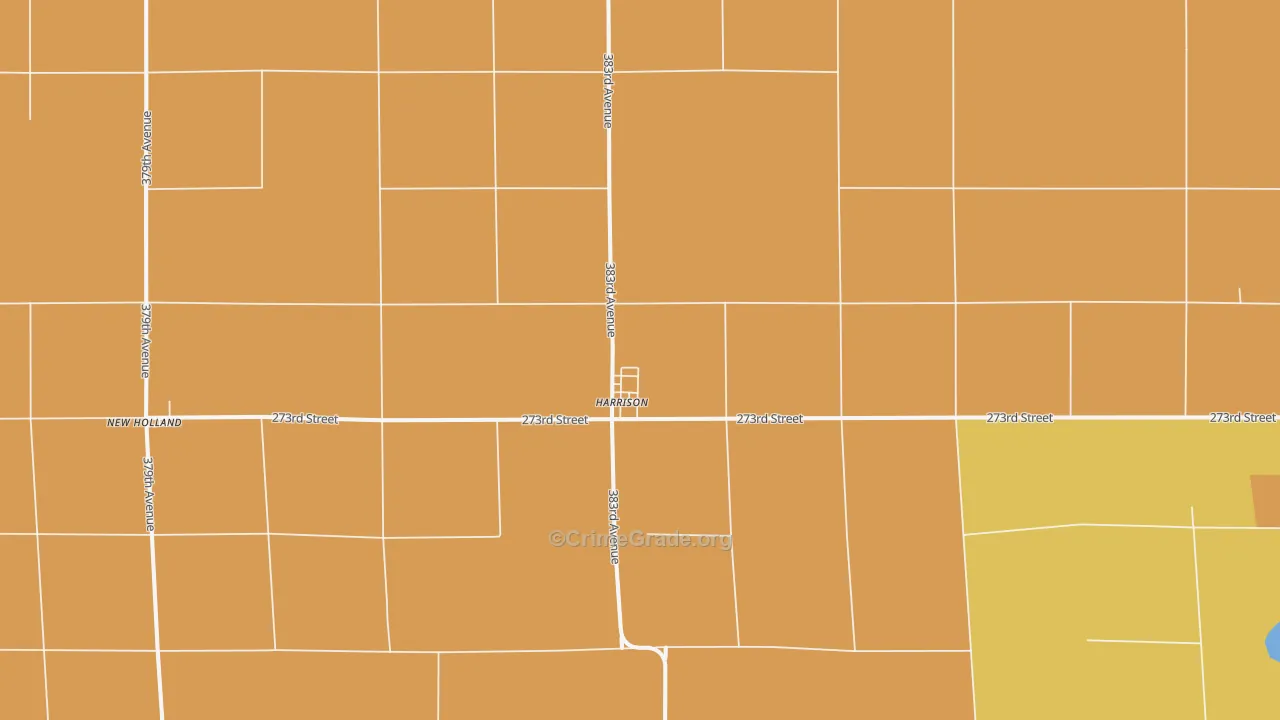 Harrison, SD Map of Vandalism Rates