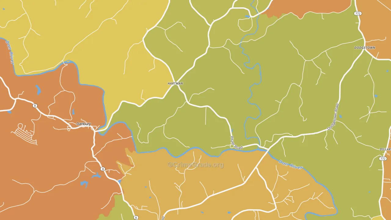 Hartman, NC Map of Vandalism Rates