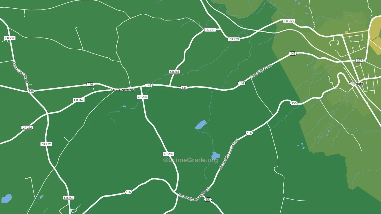 Hartmans Corners, NY Map of Vandalism Rates