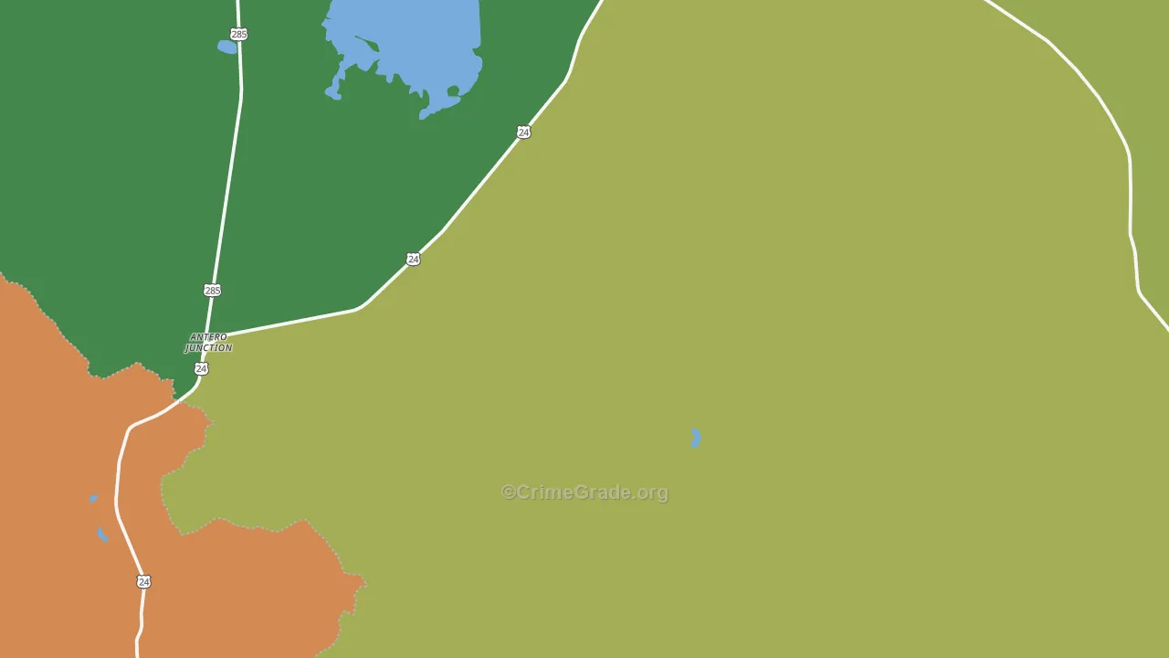 Hartsel, CO Map of Vandalism Rates