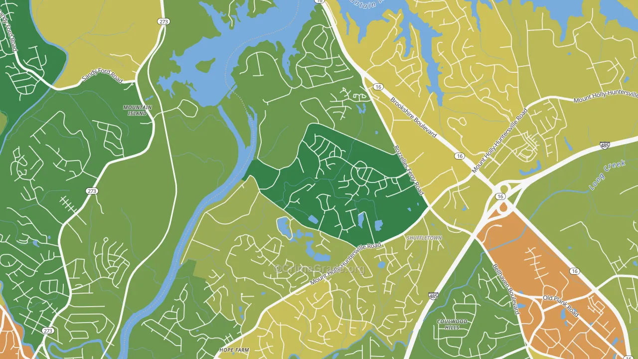 Harwood Lane, Charlotte, NC Map of Vandalism Rates