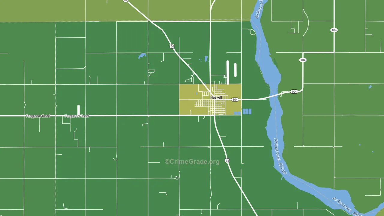 Haskell, OK Map of Vandalism Rates