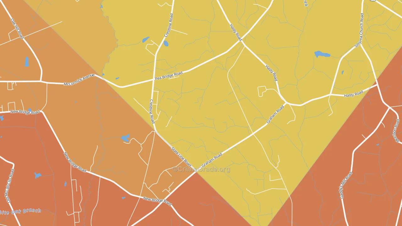 Hasty, NC Map of Vandalism Rates