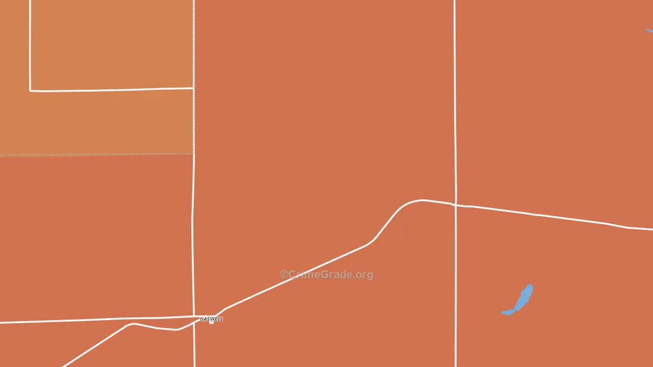 Haswell, CO Map of Vandalism Rates
