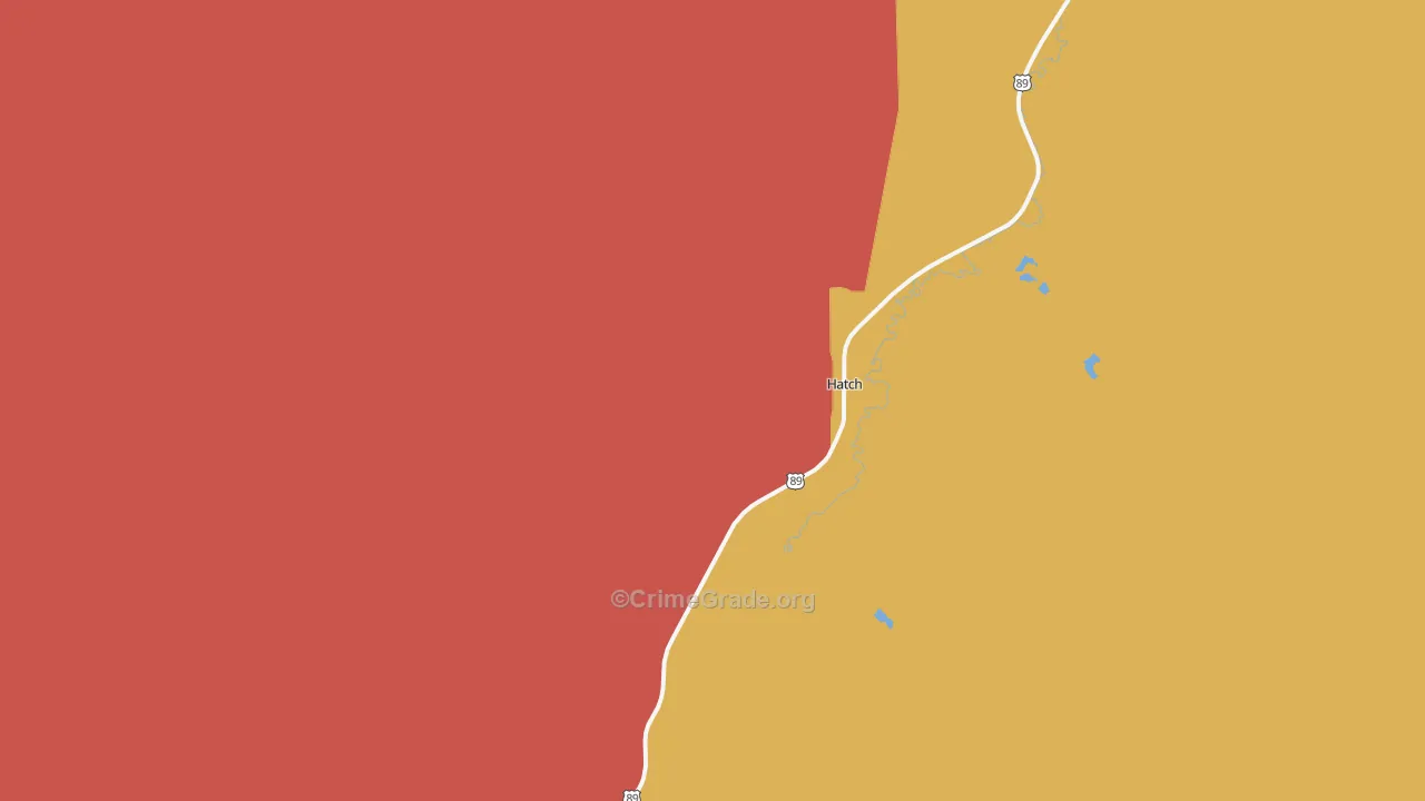 Hatch, UT Map of Vandalism Rates