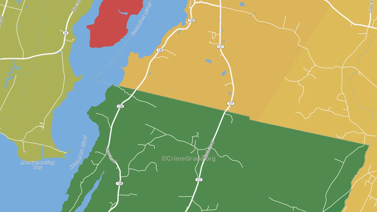 Hatchs Corner, ME Map of Vandalism Rates