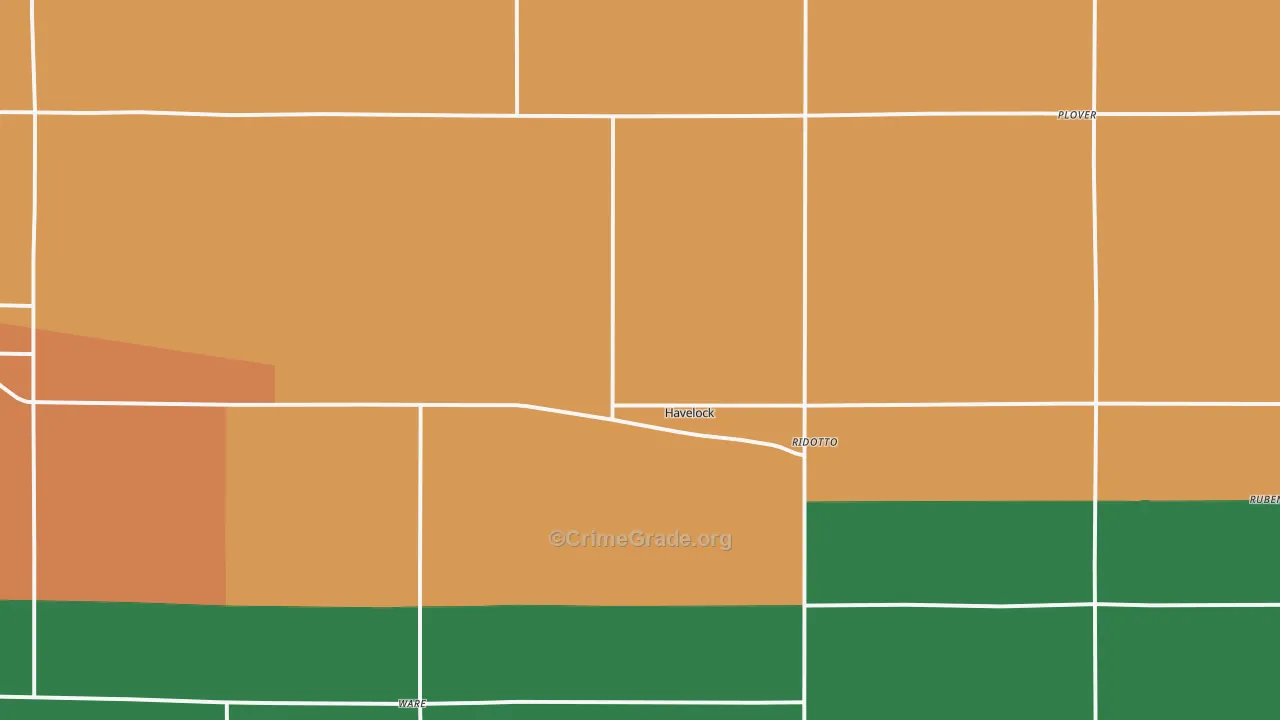 Havelock, IA Map of Vandalism Rates