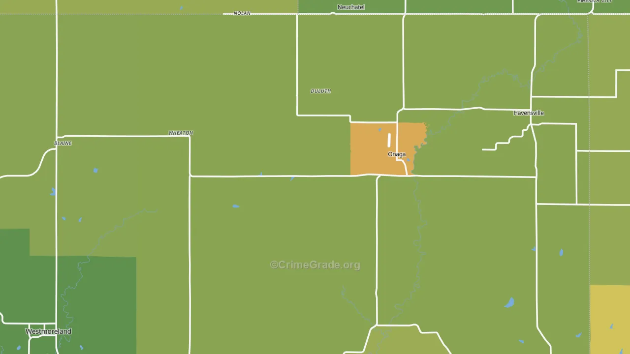 Havensville, KS Map of Vandalism Rates