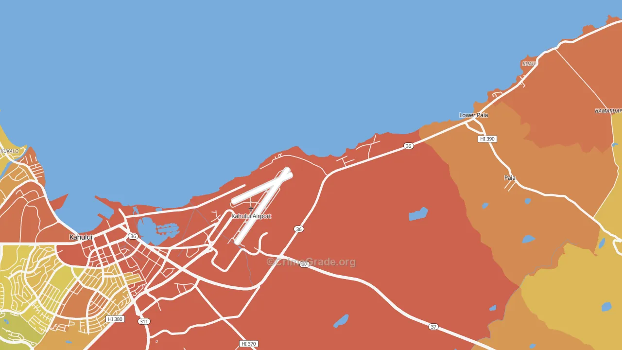 Hawaiian Village, HI Map of Vandalism Rates