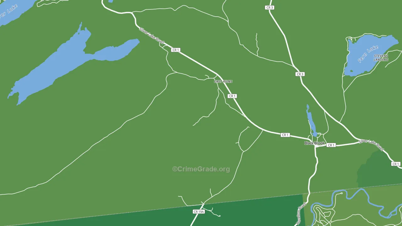Hawkeye, NY Map of Vandalism Rates